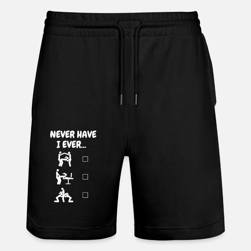Never Have I Ever... (white) - Stanley/Stella Unisex Bio Joggingshorts Trainer  - Schwarz