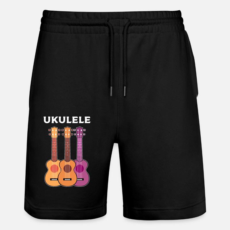 Ukulele - Short de jogging bio TRAINER Stanley/Stella unisexe - noir