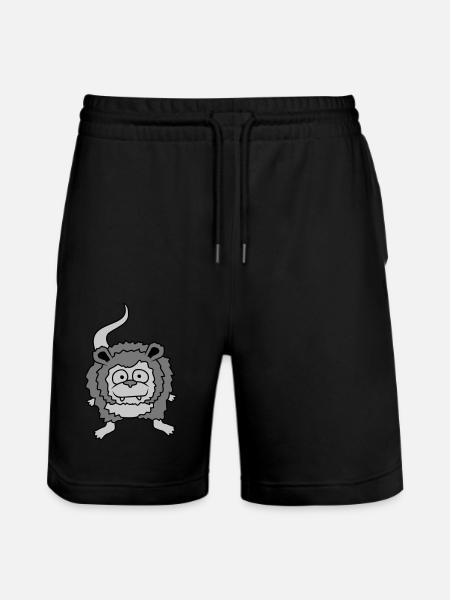 Opossum from the front - Stanley/Stella Trainer Unisex Organic Jogging Shorts - black