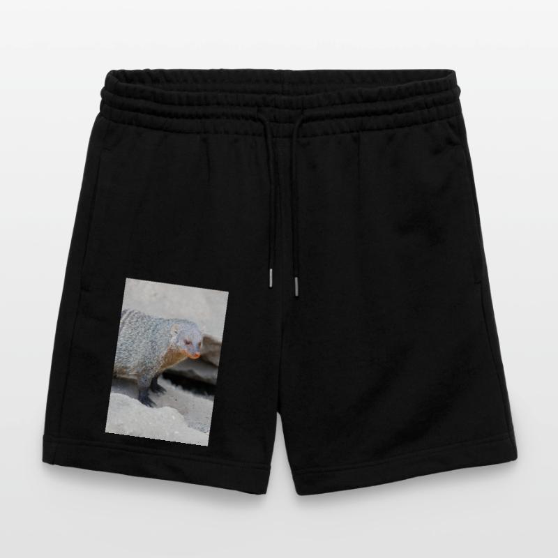 Gebänderte Manguste oder Zebramanguste Stanley/Stella Unisex Bio Joggingshorts Trainer 