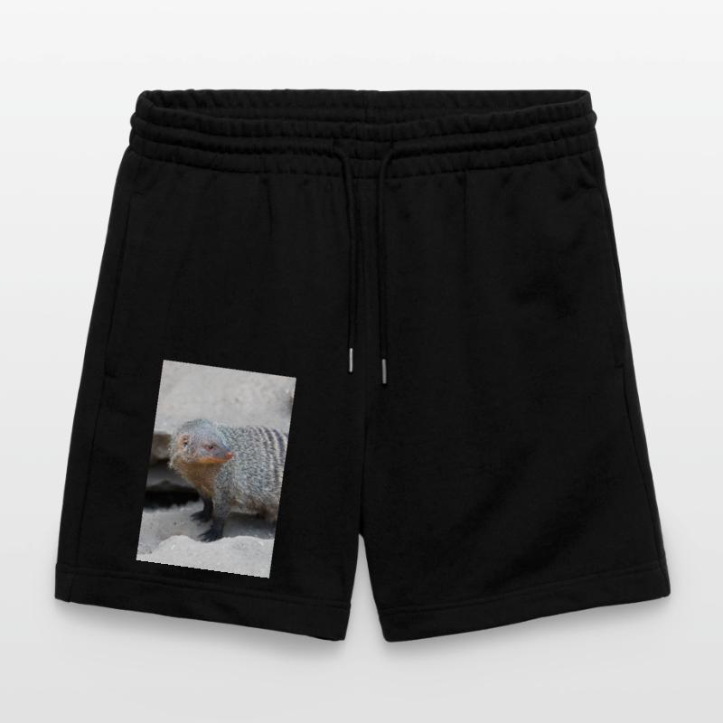Gebänderte Manguste oder Zebramanguste Stanley/Stella Unisex Bio Joggingshorts Trainer 