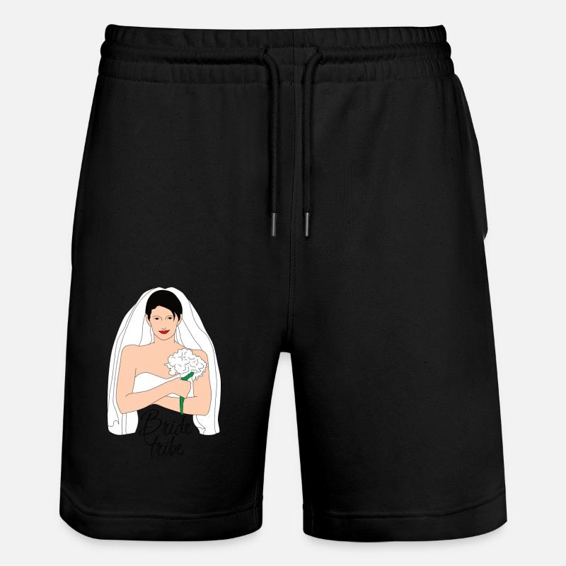 Bride Tribe Black 2 - Short de jogging bio TRAINER Stanley/Stella unisexe - noir