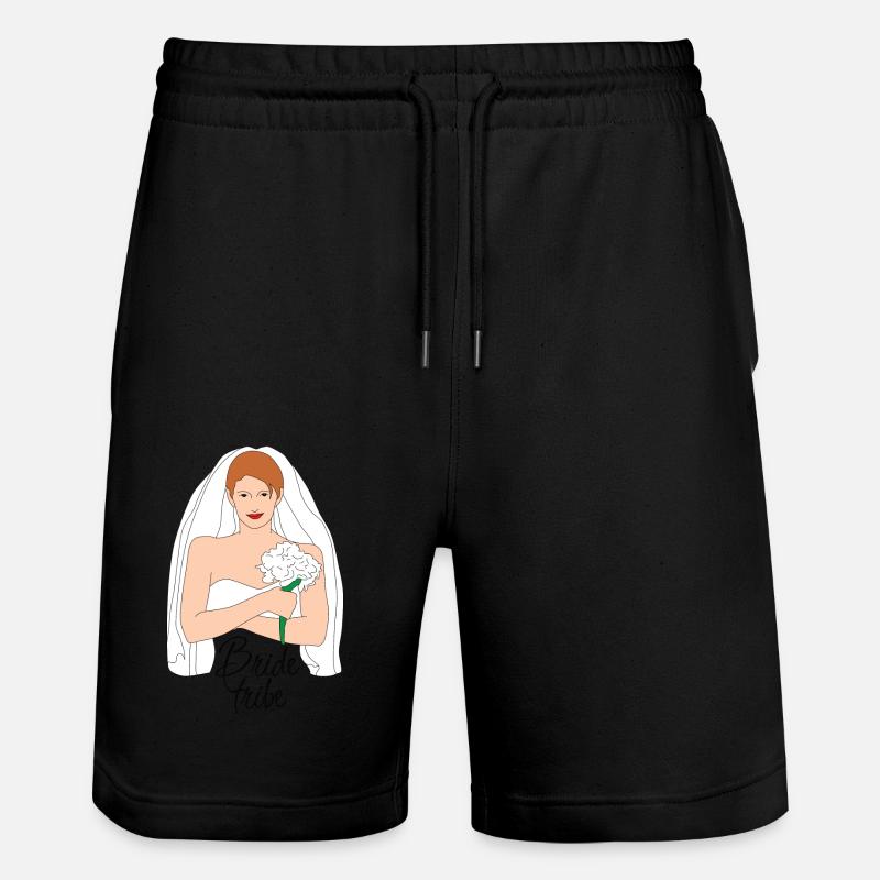 Bride Tribe Brown 2 - Short de jogging bio TRAINER Stanley/Stella unisexe - noir