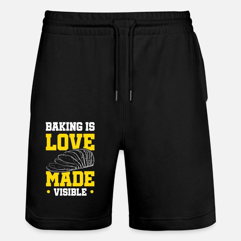 Cuisiner, c’est l’amour - Short de jogging bio TRAINER Stanley/Stella unisexe - noir