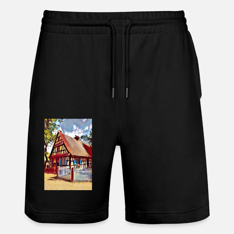 Maison Alsacienne Dessin - Short de jogging bio TRAINER Stanley/Stella unisexe - noir