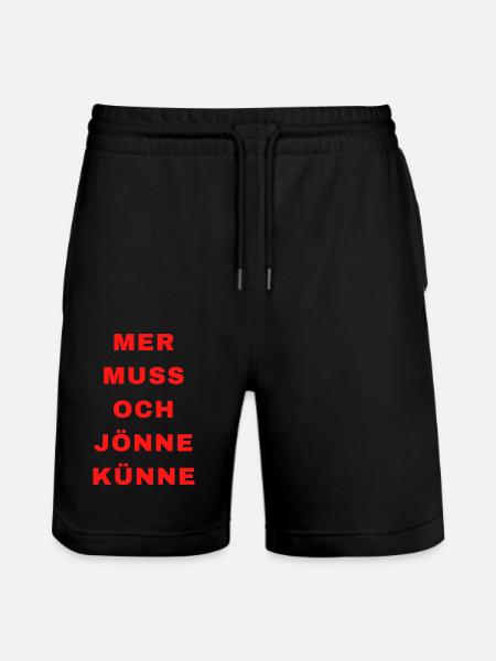 MMOJK2 - Stanley/Stella Unisex Bio Joggingshorts Trainer - Schwarz