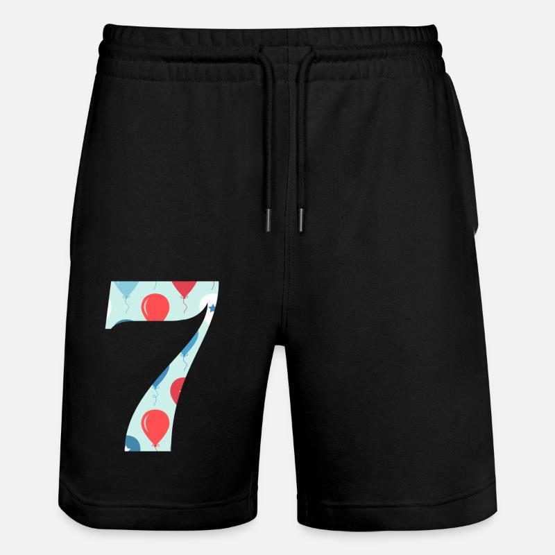 7e anniversaire ballon - Short de jogging bio TRAINER Stanley/Stella unisexe - noir