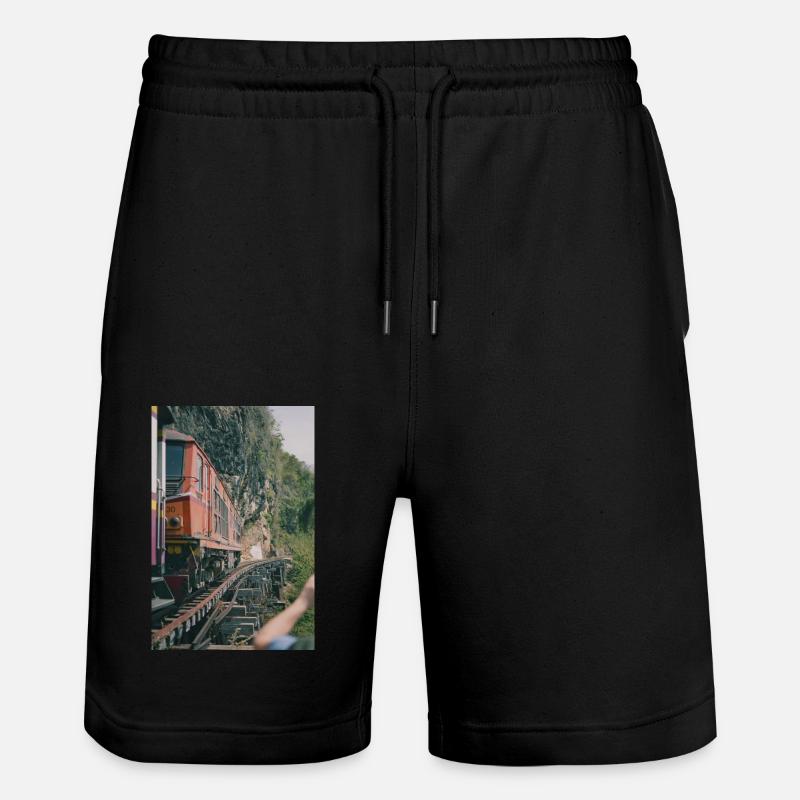 Train Train - Stanley/Stella Trainer Unisex Organic Jogging Shorts - black