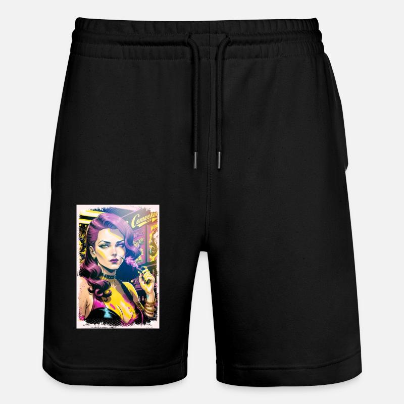 Fumer des femmes chaudes - Short de jogging bio TRAINER Stanley/Stella unisexe - noir