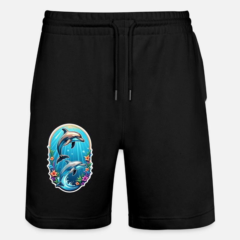dauphin et ocean - Short de jogging bio TRAINER Stanley/Stella unisexe - noir