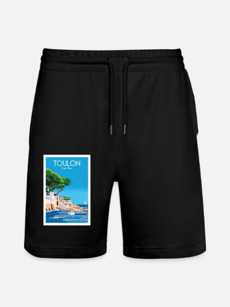 TOULON CAP BRUN - Stanley/Stella Trainer Unisex Organic Jogging Shorts - black