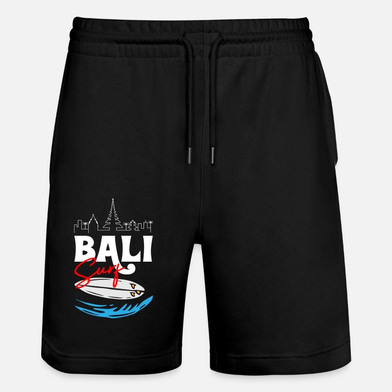 Surf à Bali - Short de jogging bio TRAINER Stanley/Stella unisexe - noir