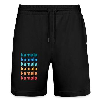 Kamala Harris, Kamala Harris 2024 - Short de jogging bio TRAINER Stanley/Stella unisexe - noir - Devant - Nik (191cm) & Marisol (170cm)