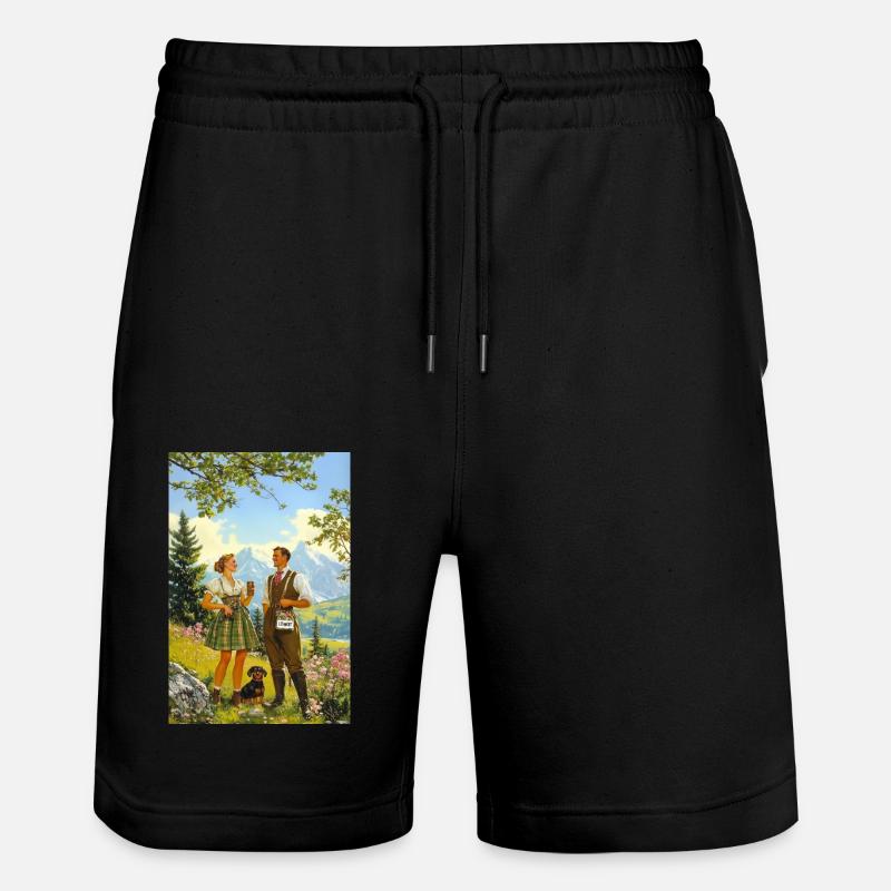 Gipfeltrinker 2.0 - Stanley/Stella Unisex Bio Joggingshorts Trainer  - Schwarz