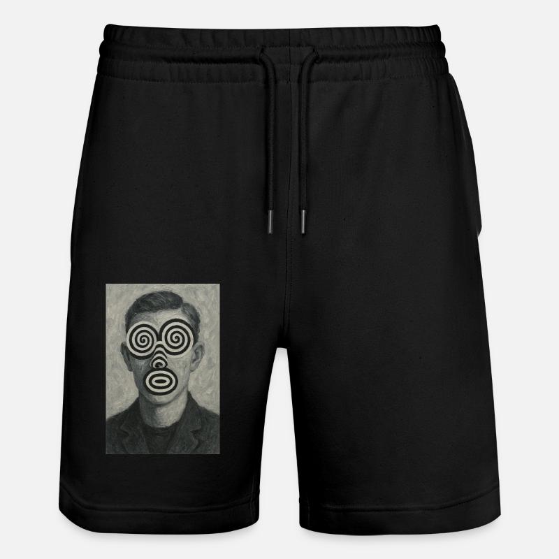 Illusion d’optique du visage - Short de jogging bio TRAINER Stanley/Stella unisexe - noir