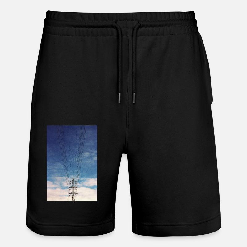 Lignes électriques - Short de jogging bio TRAINER Stanley/Stella unisexe - noir