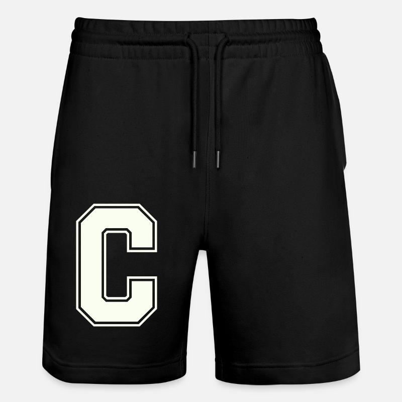Lettre C - Short de jogging bio TRAINER Stanley/Stella unisexe - noir