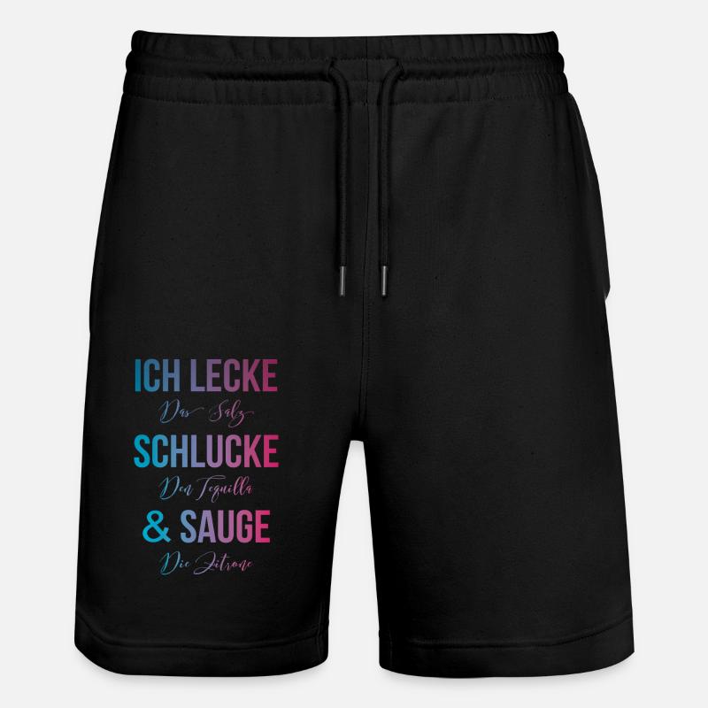 Tequila lécher, avaler, sucer - Short de jogging bio TRAINER Stanley/Stella unisexe - noir