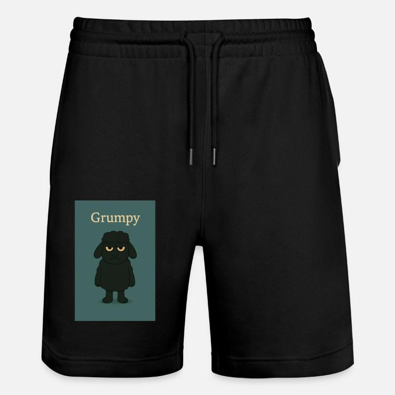 Grumpy - Stanley/Stella Unisex Bio Joggingshorts Trainer  - Schwarz