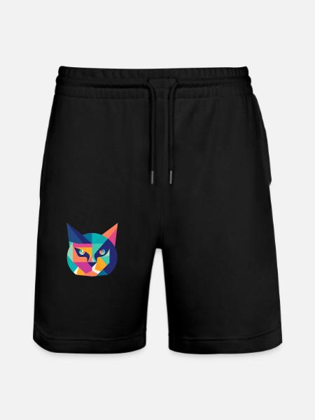 Bad cat - Short de jogging bio TRAINER Stanley/Stella unisexe - noir