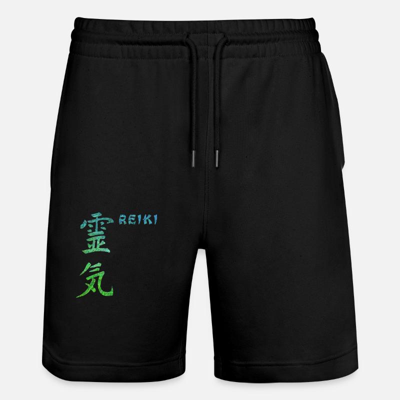 reiki japonais e 5 - Short de jogging bio TRAINER Stanley/Stella unisexe - noir