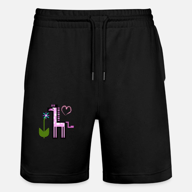GirafeRose - Short de jogging bio TRAINER Stanley/Stella unisexe - noir