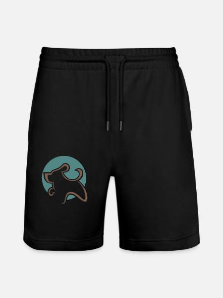 Hund - Stanley/Stella Unisex Bio Joggingshorts Trainer - Schwarz