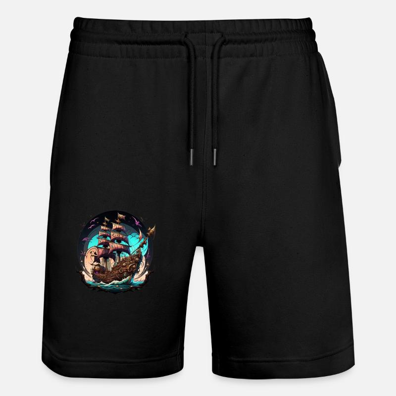 Bateau pirate - Short de jogging bio TRAINER Stanley/Stella unisexe - noir