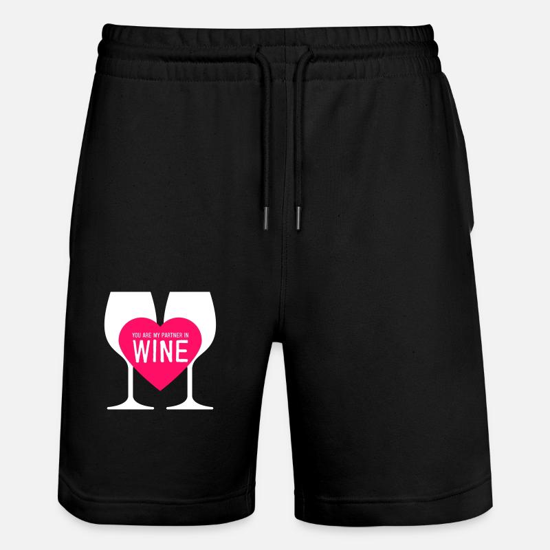 Partenaire dans le vin - Short de jogging bio TRAINER Stanley/Stella unisexe - noir