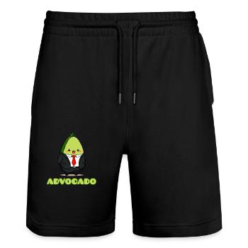 Advocado - Stanley/Stella Unisex Bio Joggingshorts Trainer  - Schwarz - Vorne - Nik (191cm) & Marisol (170cm)