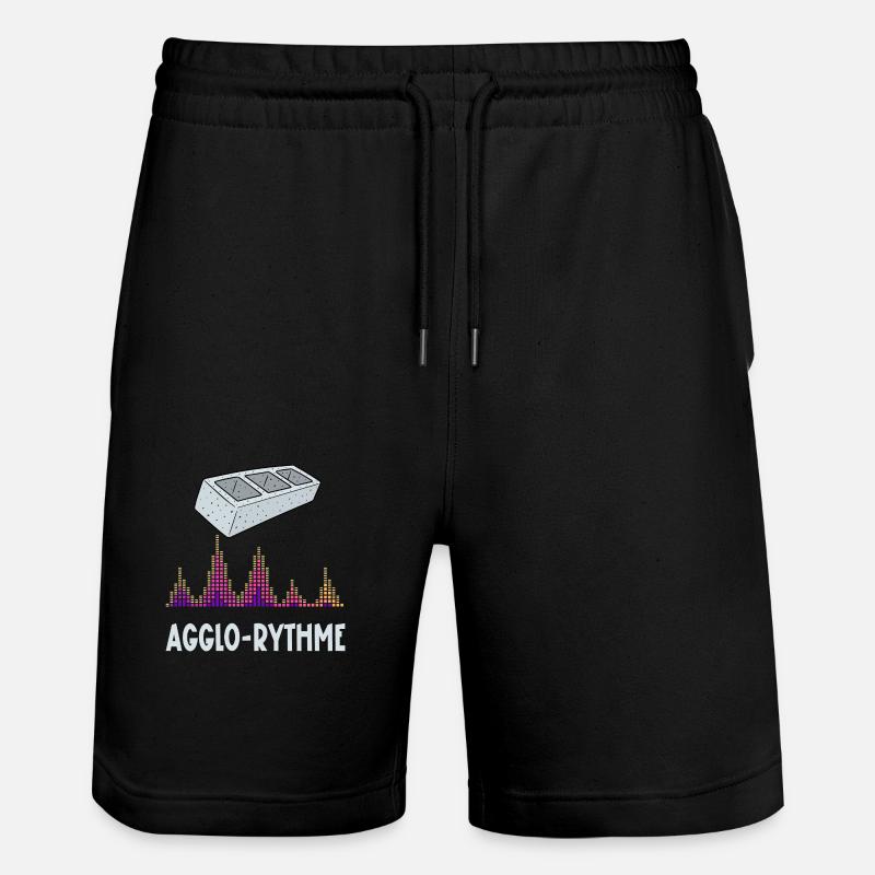 agglo-rythme - Short de jogging bio TRAINER Stanley/Stella unisexe - noir