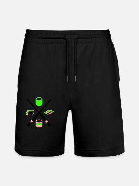 sushi - Stanley/Stella Unisex Bio Joggingshorts Trainer - Schwarz