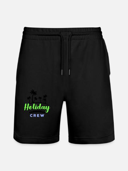 Holiday Crew - Stanley/Stella Trainer Unisex Organic Jogging Shorts - black