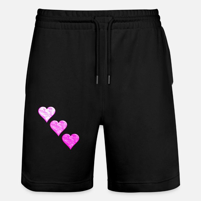 3 Coeurs - Short de jogging bio TRAINER Stanley/Stella unisexe - noir