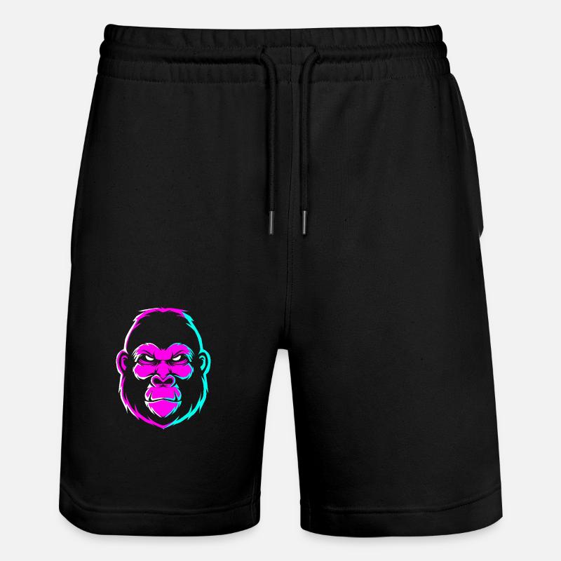 Gorille - Short de jogging bio TRAINER Stanley/Stella unisexe - noir