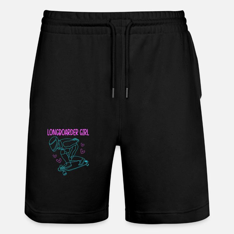 Longboard Longboarder Longboarding - Stanley/Stella Unisex Bio Joggingshorts Trainer  - Schwarz