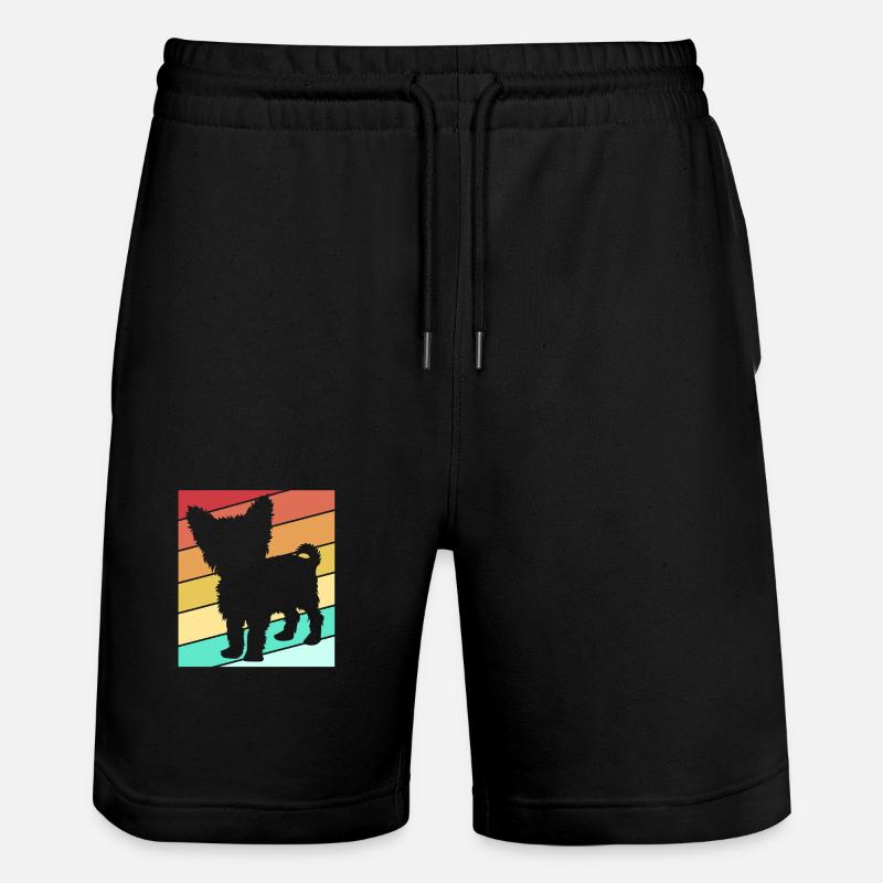 Yorkshire Terrier - Stanley/Stella Unisex Bio Joggingshorts Trainer  - Schwarz