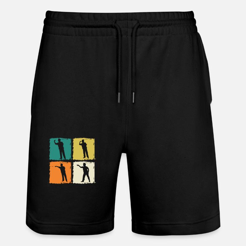 Joueur de fléchettes Fléchettes - Short de jogging bio TRAINER Stanley/Stella unisexe - noir