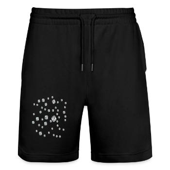 diamant - Short de jogging bio TRAINER Stanley/Stella unisexe - noir - Devant - Nik (191cm) & Marisol (170cm)