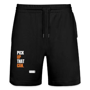 Pick up that can - Hl2 Meme for gamer - Stanley/Stella Trainer Unisex Organic Jogging Shorts - black - Front - Nik (191cm) & Marisol (170cm)