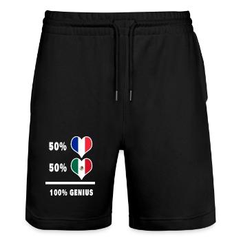 France et Mexique Génie / cadeau - Short de jogging bio TRAINER Stanley/Stella unisexe - noir - Devant - Nik (191cm) & Marisol (170cm)