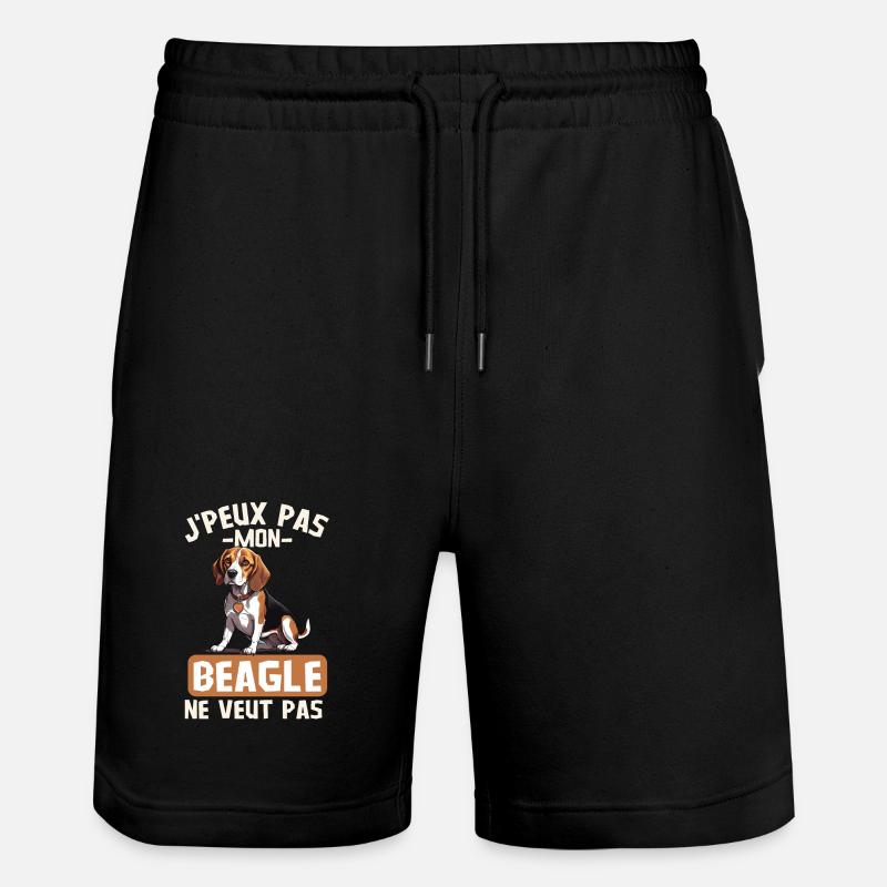 Chien de race beagle - Short de jogging bio TRAINER Stanley/Stella unisexe - noir