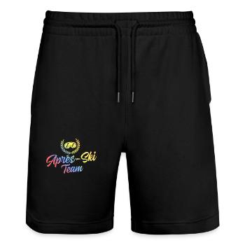 Après Ski Team Ski Goggles Colorful - Stanley/Stella Trainer Unisex Organic Jogging Shorts - black - Front - Nik (191cm) & Marisol (170cm)
