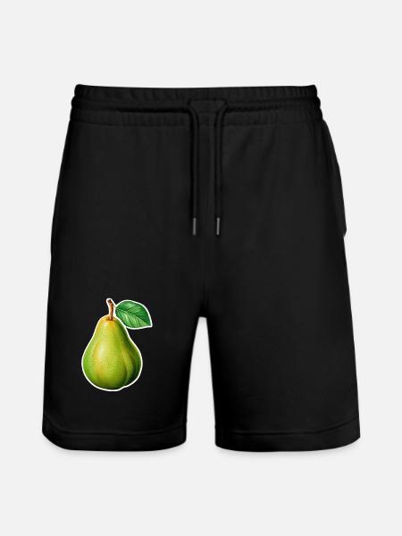 Illustrazione di pere – Stile da giardino vintage - Pantaloncini da jogger ecologici unisex Trainer di Stanley/Stella - nero