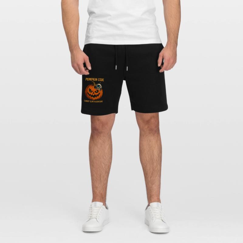 Pumpkin Code : Candy est mon algorithme ! Short de jogging bio TRAINER Stanley/Stella unisexe