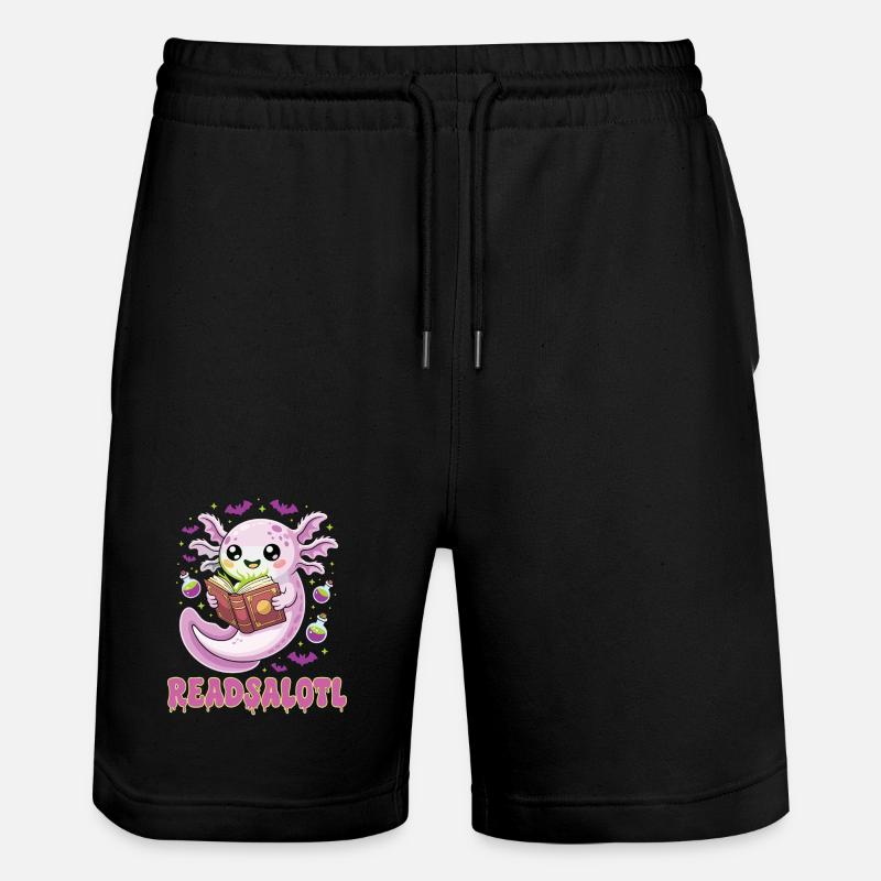 Halloween Readsalotl Axolotl Lecture - Short de jogging bio TRAINER Stanley/Stella unisexe - noir