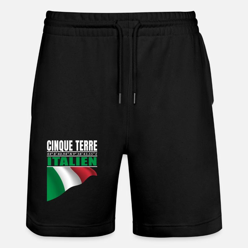 Cinque Terre - Stanley/Stella Unisex Bio Joggingshorts Trainer  - Schwarz