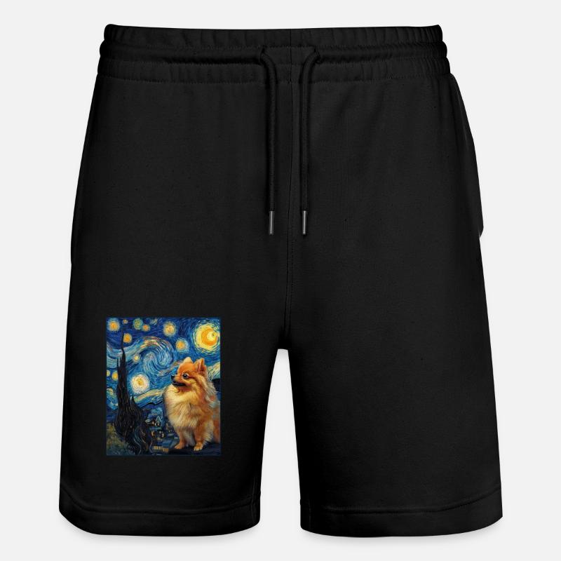 Zwergspitz Spitz Pomeranian - Short de jogging bio TRAINER Stanley/Stella unisexe - noir