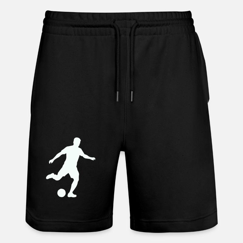 Silhouette sportive de football - Short de jogging bio TRAINER Stanley/Stella unisexe - noir