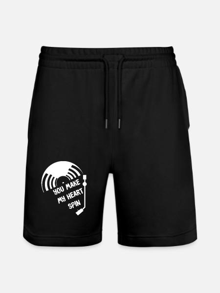 Vinyl - Stanley/Stella Trainer Unisex Organic Jogging Shorts - black